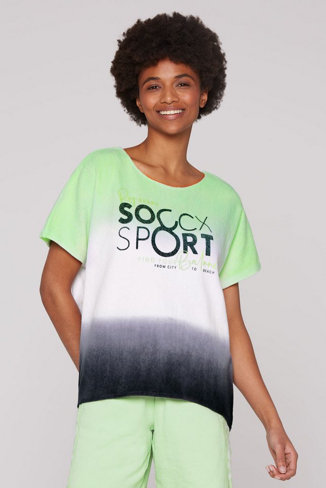 SOCCX Rundhalsshirt mit überschnittenen Schultern von SOCCX