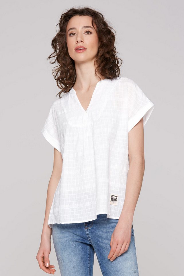 SOCCX Schlupfbluse im Turn-Up-Look SOCCX Schlupfbluse im Turn-Up-Look von SOCCX