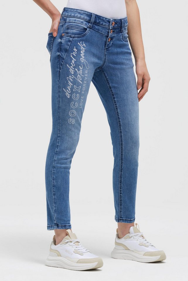 SOCCX Slim-fit-Jeans mit normaler Leibhöhe von SOCCX
