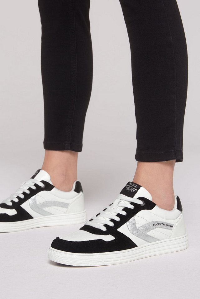 SOCCX Sneaker mit Zehenkappe aus Veloursleder von SOCCX