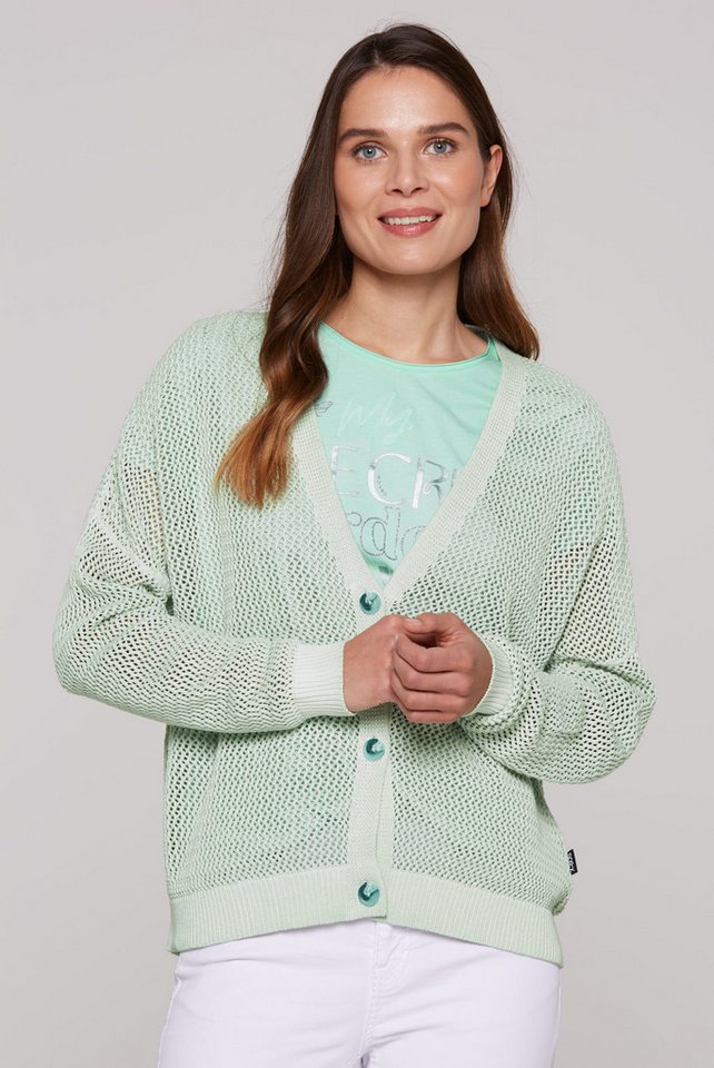 SOCCX Strickjacke mit Baumwolle von SOCCX