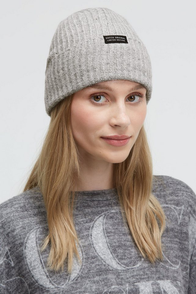 SOCCX Strickmütze mit Glitzerdetails von SOCCX