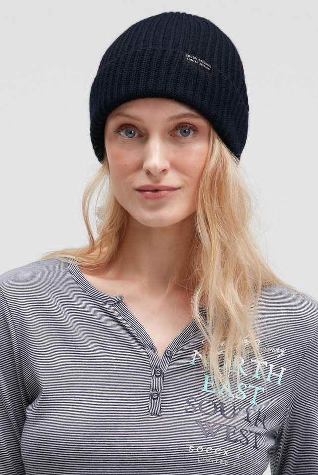 SOCCX Strickmütze mit breitem Umschlag SOCCX Strickmütze mit breitem Umschlag von SOCCX