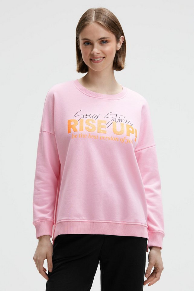 SOCCX Sweater mit Seitenschlitze von SOCCX