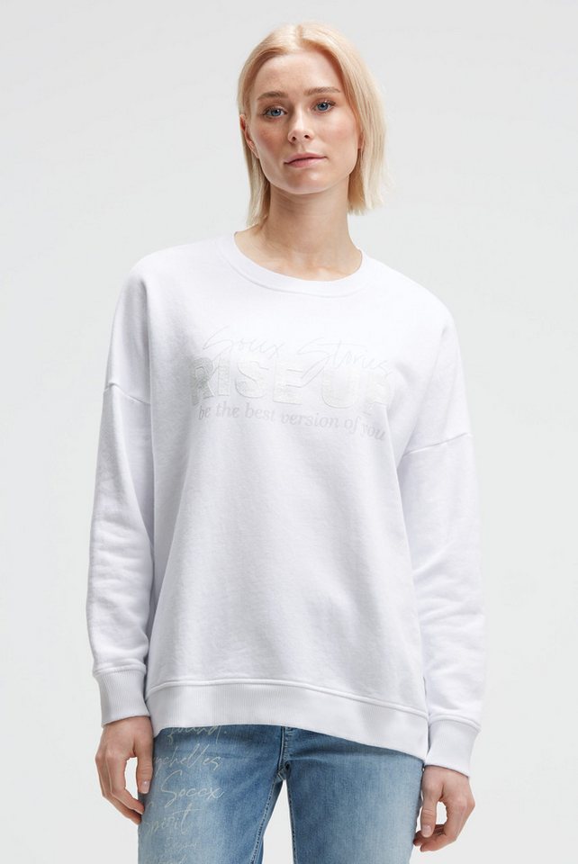 SOCCX Sweater mit Seitenschlitze von SOCCX