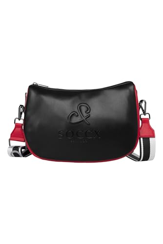 SOCCX Unisex Crossbody Bag im Colour-Design mit modischem Gurt Black None SOCCX Unisex Crossbody Bag im Colour-Design mit modischem Gurt Black None von SOCCX