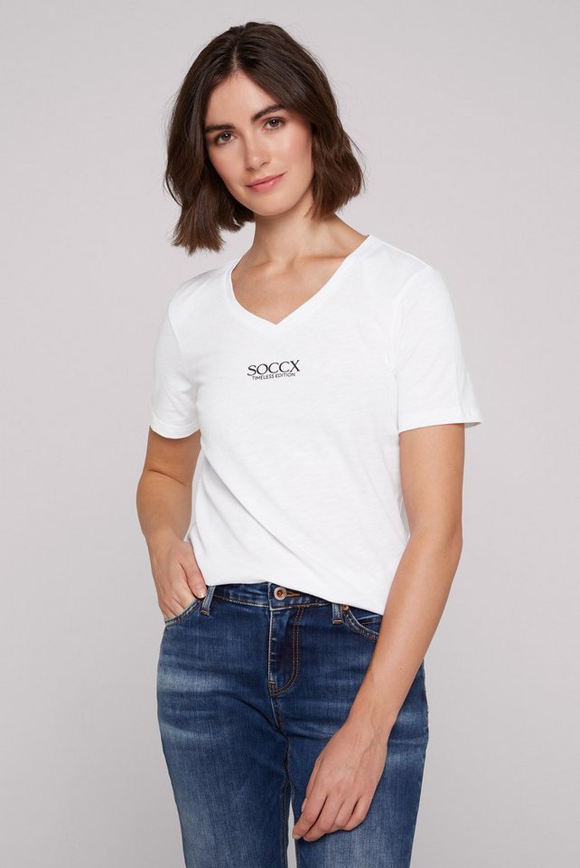 SOCCX V-Shirt aus Baumwolle von SOCCX