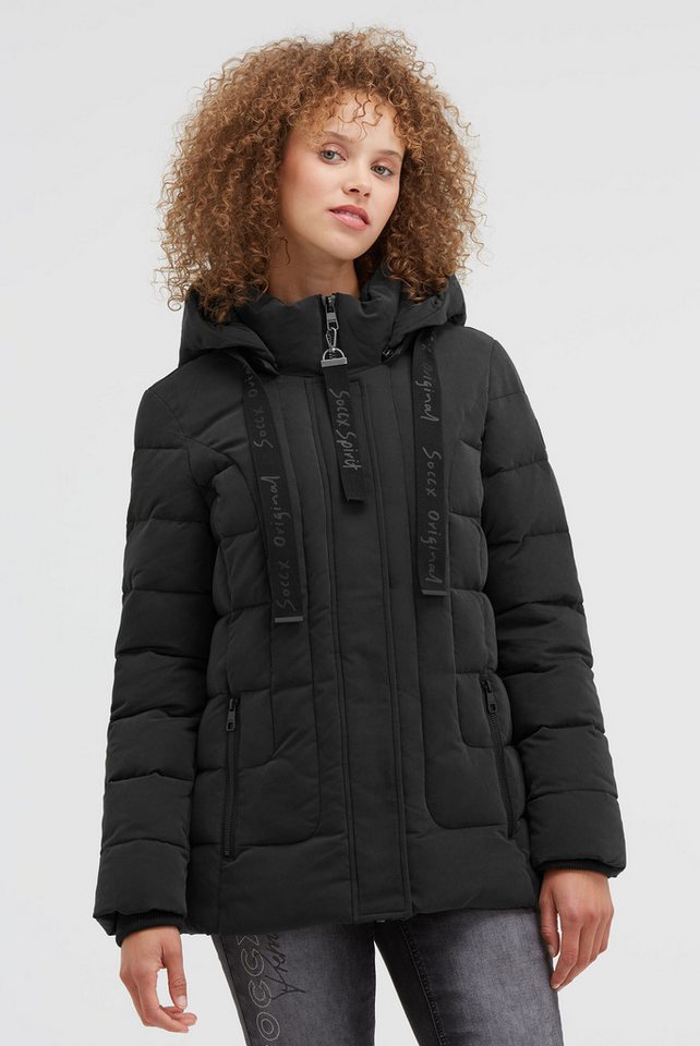 SOCCX Winterjacke mit Reißverschluss an den Einschubtaschen von SOCCX