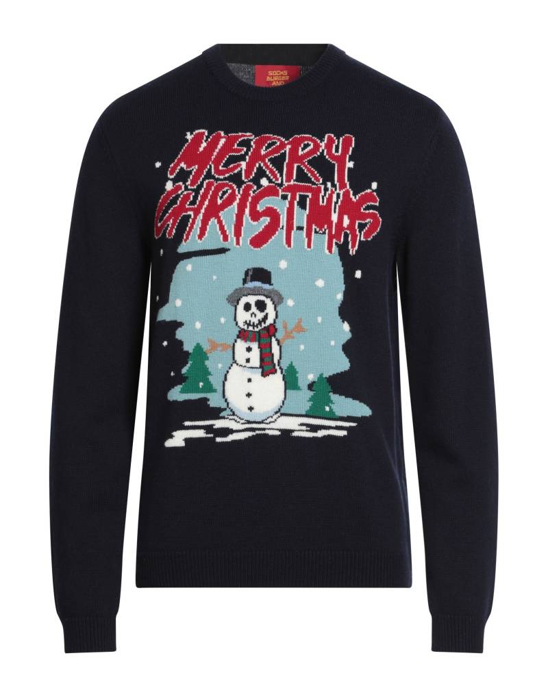 SOCKS BURGER AND FRIES Pullover Herren Nachtblau von SOCKS BURGER AND FRIES