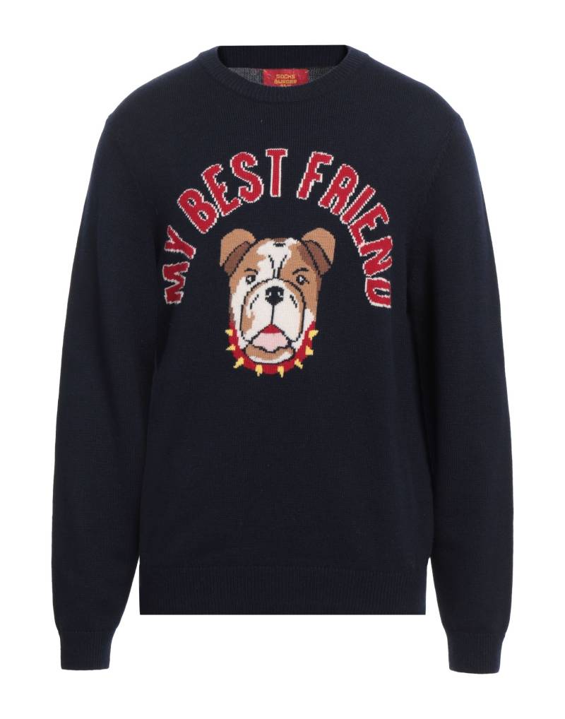 SOCKS BURGER AND FRIES Pullover Herren Nachtblau von SOCKS BURGER AND FRIES