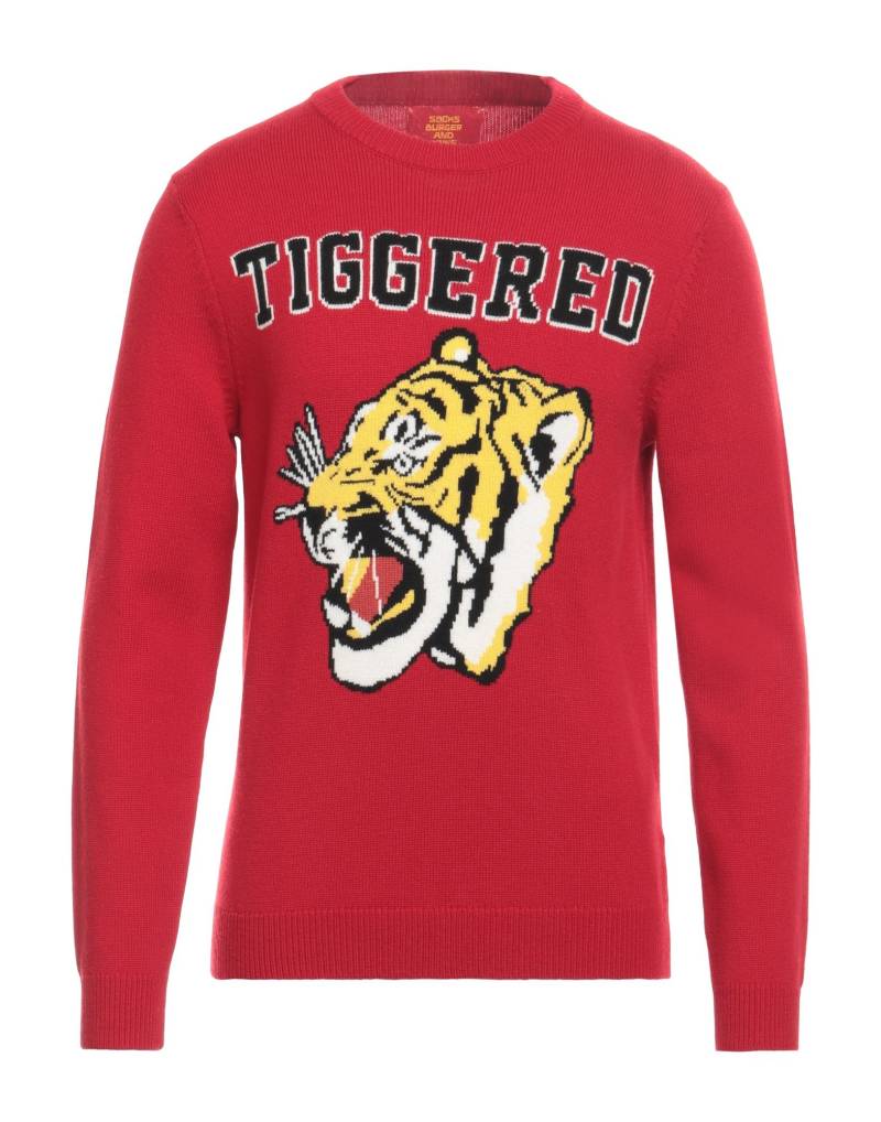 SOCKS BURGER AND FRIES Pullover Herren Rot von SOCKS BURGER AND FRIES