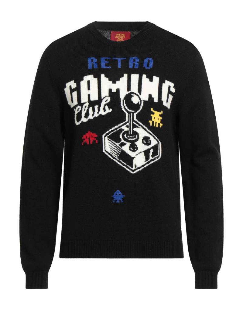 SOCKS BURGER AND FRIES Pullover Herren Schwarz von SOCKS BURGER AND FRIES