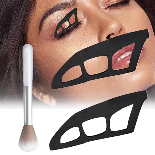 Eyetour Eyeshadow Tool,eyetour Makeuphack,lidschatten Schablone,Eyeshadow Stencils for Eyes,2 Pieces Eyeshadow Assistant,Eyeshadow Makeup Tool for Beginners,Eyeshadow Guide Tool,Eye Makeup Aid Makeup von SOCLING