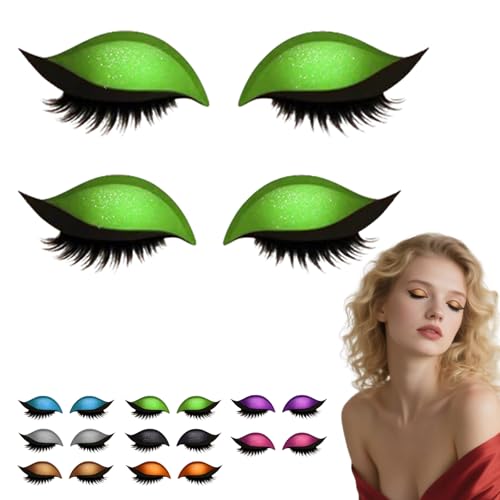 Lazy Eye Shadow Eyelash Patch,2-in-1 Wiederverwendbare Augen Make-up Aufkleber,Eyeshadow Eyelashes Makeup Stickers,lazy Eye Shadow Wimpernpflaster,Natural Curl, Waterproof, Long-Lasting-F-2pcs Lazy Eye Shadow Eyelash Patch,2-in-1 Wiederverwendbare Augen Make-up Aufkleber,Eyeshadow Eyelashes Makeup Stickers,lazy Eye Shadow Wimpernpflaster,Natural Curl, Waterproof, Long-Lasting-F-2pcs von SOCLING