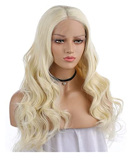 Perücken Herren Perücke Damen Blonde, Flauschige, Gewellte Perücke, Lange Cosplay-Party-Perücke, Synthetische, Lockere, Gewellte Perücken Perücke Täglich von SOCUY