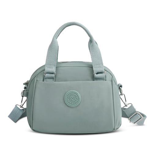 SODOLLEE Handtaschen Damen Lässig Umhängetasche Top Griff Tasche Leichtgewicht Nylon Schultertaschen Mehrere Taschen Crossbody Bag für Reisen Einkaufen Täglicher Gebrauch Blau von SODOLLEE