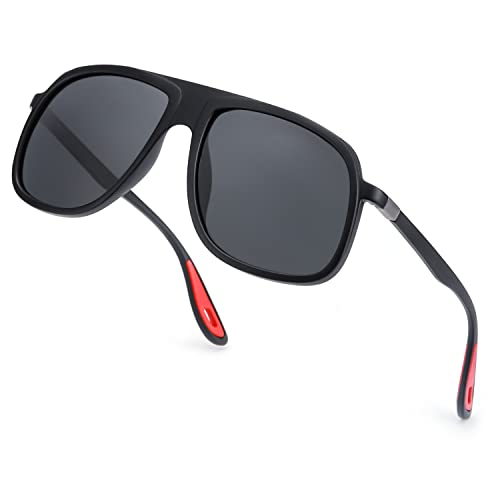 SODQW Sonnenbrille Herren Polarisiert TR90 Brille für Autofahren UV400 Schutz von SODQW