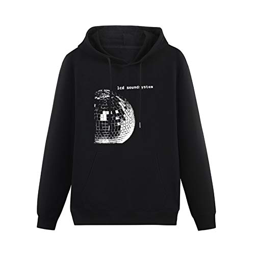 SOEO LCD Soundsystem Hoodies Pullover Hooded with Drawstring Pockets Black M von SOEO