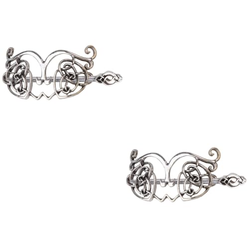 SOESFOUFU 4 Stück Eleganter Kopfschmuck Haarspange Haarnadel Haarspangen Für Haarspangen Haarklammern Für Frauen Haarschmuck Silberne Haarspangen Haarstäbchen Retro Silver von SOESFOUFU