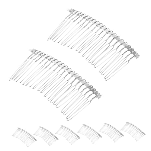 SOESFOUFU 8stücke Teiliges Vintage Hochzeits Haarkämme Französische Seitenkämme Mit Zähnen Metall- -drehfrisuren Haarschmuck Für Bräute Für Lange Lockige Und Hochzeitsaccessoires von SOESFOUFU