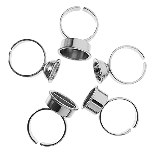 Metall Wimpern Verlängerung Kleber Ringe 5 Stücke Lash Kleber Lash Kleber Organizer Kompakte Leichte von SOESFOUFU