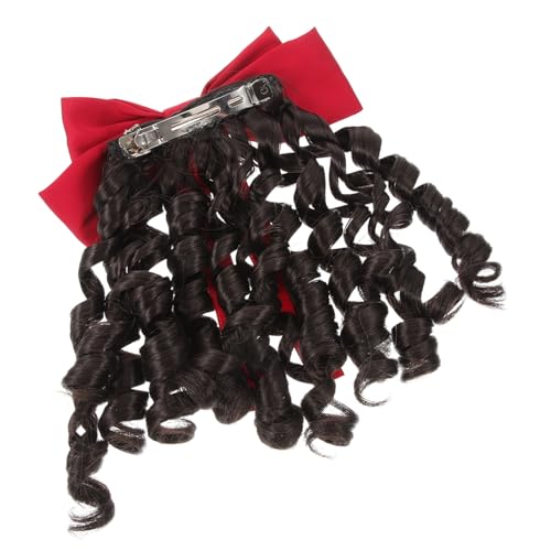 SOESFOUFU Lange Lockige Ponytail- Für Damen Perücke Für Cosplay Partys Und Bälle Leicht Und Natürlich Aussehendes Haarteil Mit Volumen Und Fülle Für Besondere Anlässe von SOESFOUFU