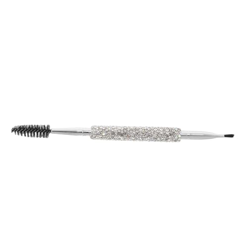 Rhinestone Augenbrauenbürste mit Wimpernkamm Dual Head Design für Augenbrauenformung und Mascara Anwendung für Profis Leicht zu Reinigen und Langlebig von SOESFOUFU