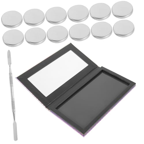 SOESFOUFU Lidschattenpaletten-organizer Leere Magnetische Lidschattenpalette Kosmetiktablett Mit Spiegel Wiederverwendbar Für Make-up-schminken von SOESFOUFU