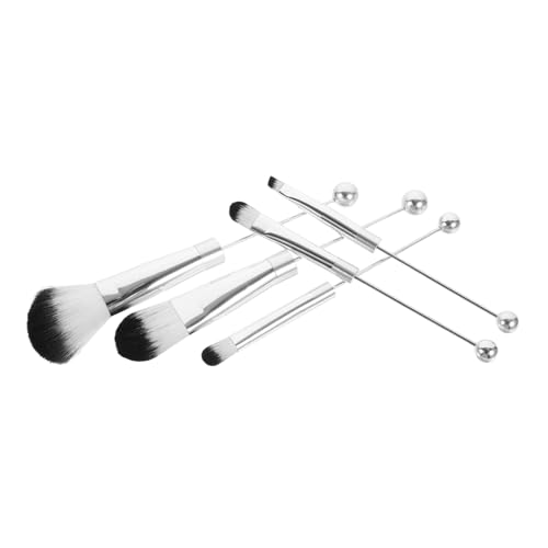 SOESFOUFU 5-teiliges Make-up-pinsel-set Weiche Borsten Rouge Lidschatten Für Frauen Metallgriff Kompaktes Reisepinsel-set von SOESFOUFU
