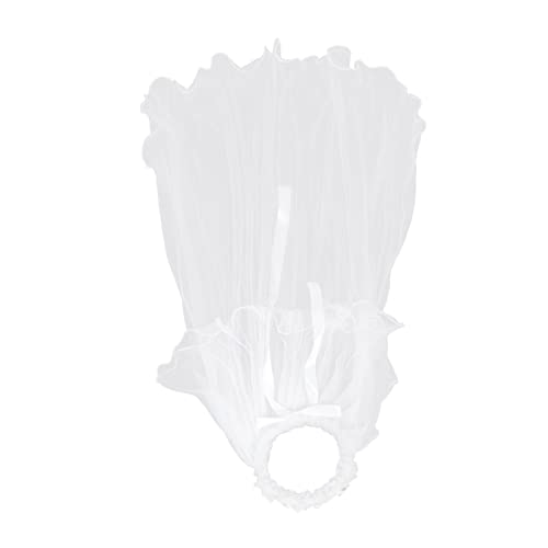 SOESFOUFU 1 Stück Blumenkranz Stirnband Mit Schleiergirlande Kinder Kopfschmuck Zubehör von SOESFOUFU