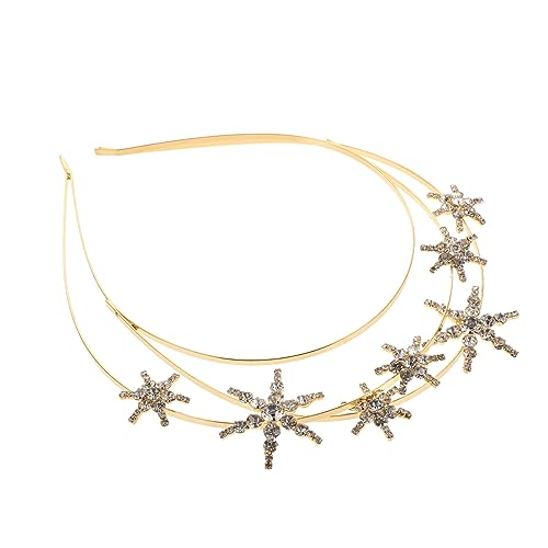 SOESFOUFU Stern Stirnband Mit Strass Für Frauen Mädchen Elegante Kopfbedeckung Glitter Star Haarband Schmuck Für Party Hochzeit von SOESFOUFU