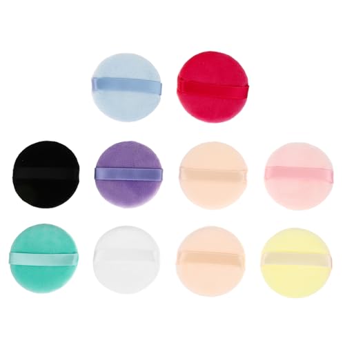 SOESFOUFU 10 Stück Kosmetik Pads Für Frauen Make up Puff Sanfte Anwendung Hautfreundliches Polyurethan Für Flüssig Und Puder Foundation Kompakte Größe Für Unterwegs von SOESFOUFU