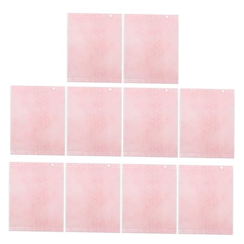 SOESFOUFU 10st Wattepad Abschminktuch Kosmetikpads Zum Abschminken Kleine Abschminkpads Kosmetik-entfernerpads Gesichtstücher Für Frauen Pads Zum Reinigen Peeling-pads Rosa Vlies von SOESFOUFU