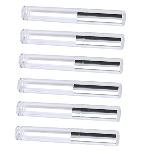 SOESFOUFU 10stücke Leere Kosmetische Lipgloss Tube Behälter Gloss Lip Balm Tuben Behälter Gloss Lip Wand Flaschen Leer Silber von SOESFOUFU