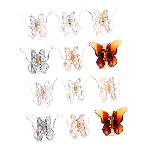 SOESFOUFU 12 Stücke Haar Clips Frauen Haar Zubehör Schmetterling Geformt Haar Klemme Haar Clip Kiefer Haar Clips von SOESFOUFU