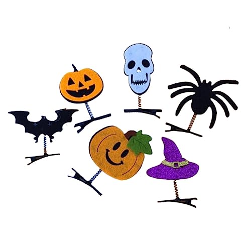 SOESFOUFU 12st Mädchen Haarspange Haarschmuck Für Kinder Cartoon-geist-haarspange Haarspangen Für Mädchen Halloween-fledermaus-haarspange Halloween-partygeschenke Tiara Feder Tarnkappe von SOESFOUFU