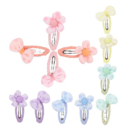 SOESFOUFU 12stücke Bunte Haarspangen Mit Blumen Und Schleifen Für Mädchen Niedliche Haaraccessoires Für Kleinkinder Für Und Passend Zu Verschiedenen Outfits von SOESFOUFU