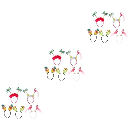SOESFOUFU 3er-set Flamingo-ananas-stirnbänder Haarband-set 5 Stück X 3 von SOESFOUFU