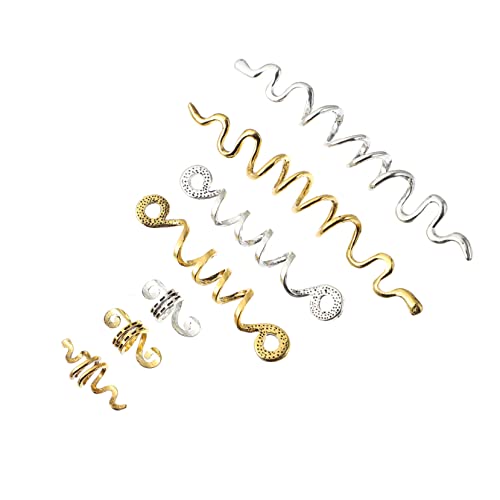 SOESFOUFU 16stücke Teiliges Haarschmuck Für Zöpfe Verstellbare Dreadlocks Perlen Und Spiralen Für Partys Hochzeiten Und Modische Anlässe von SOESFOUFU