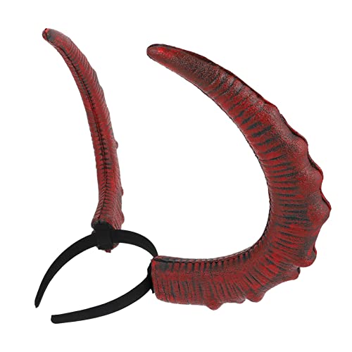 SOESFOUFU 1stück Teufelshorn Stirnband Für Karneval Kostümparty Abnehmbares Verstellbares Accessoire Für Halloween Und Cosplay Leichtes Pu Material Bequem Und Realistisch von SOESFOUFU