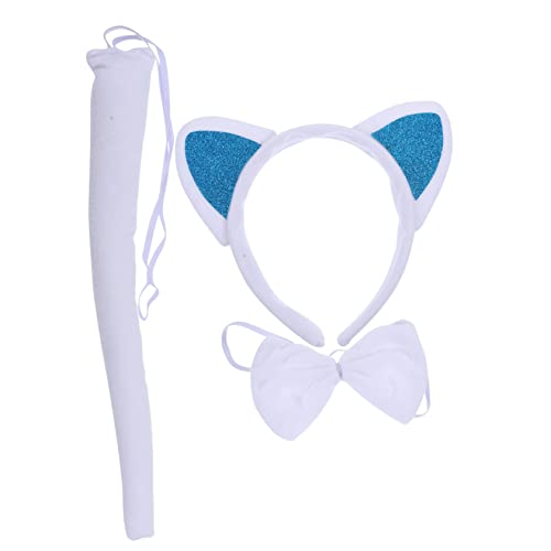 SOESFOUFU 1satz Cosplay Katzenohren Stirnband Mit Schleife Und Tierkostüm Zubehör Für Partys Fotografie Und Rollenspiele Niedliches Design Für Halloween Und von SOESFOUFU