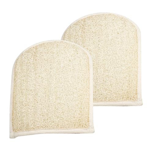 SOESFOUFU 2stücke Bade-peeling-handschuhe Körperwasch-duschhandschuhe Luffa-badehandschuhe Für Frauen Peeling-badehandschuhe Zum Duschen von SOESFOUFU