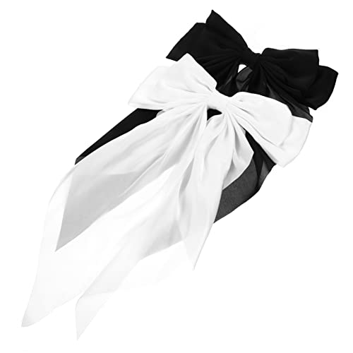 SOESFOUFU 2stücke Große Seidenhaarbänder Mit Schleifen Eleganter Haarclip Für Damen Für Alltagslooks Partys Und Besondere Anlässe von SOESFOUFU