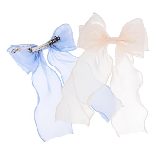 SOESFOUFU 2stücke Frühlings-haarspangen Mit Schleife Süße Haarschmuck Für Mädchen Und Frauen Dekorative Haarspangen Für Partys Und Alltag von SOESFOUFU