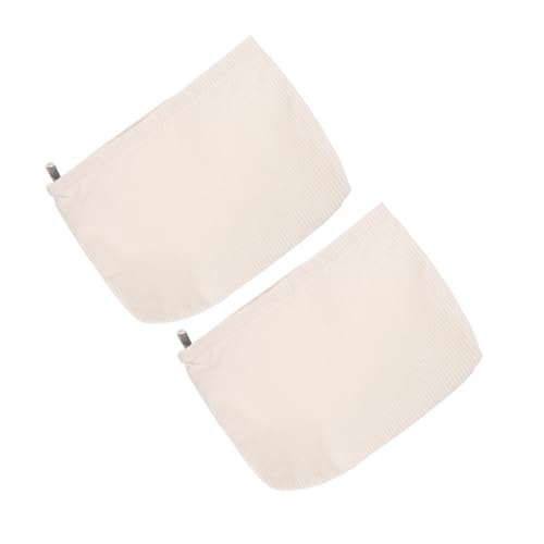 SOESFOUFU 2 Stück Reise-Kosmetiktasche Make -up -Aufbewahrungstasche Schminktasche für Damen Make -up -Speicher Sanitär -Serviettenspeicherbeutel Schminktasche mit Reißverschluss Stoff Weiß SOESFOUFU 2 Stück Reise-Kosmetiktasche Make -up -Aufbewahrungstasche Schminktasche für Damen Make -up -Speicher Sanitär -Serviettenspeicherbeutel Schminktasche mit Reißverschluss Stoff Weiß von SOESFOUFU