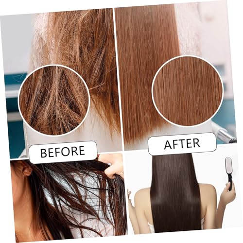 SOESFOUFU 2 Stück Teiliges Faltbares Haarkamm Breiten Zähnen Tragbarer Reise haarstyling kamm Sanft Entwirrend Kompakt und Leicht für Unterwegs Schwarz und Rosa für Damen und Herren von SOESFOUFU