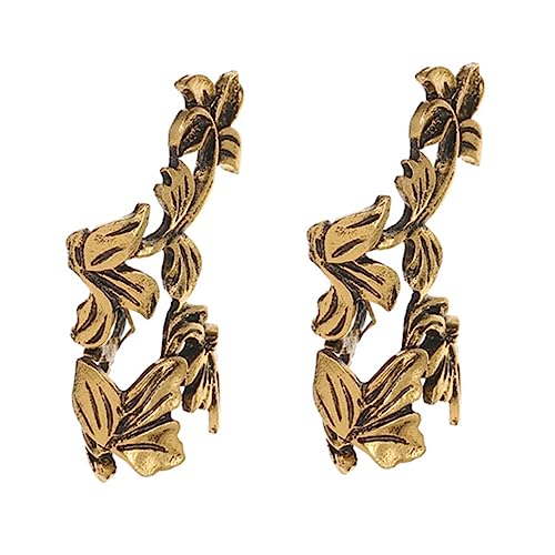 SOESFOUFU 2 Stück Vintage Ear Ohrmanschetten Clip Ohrringe Verstellbar Komfortabel Damen Schmuck Ohrloch Elegant Für Party Alltag von SOESFOUFU