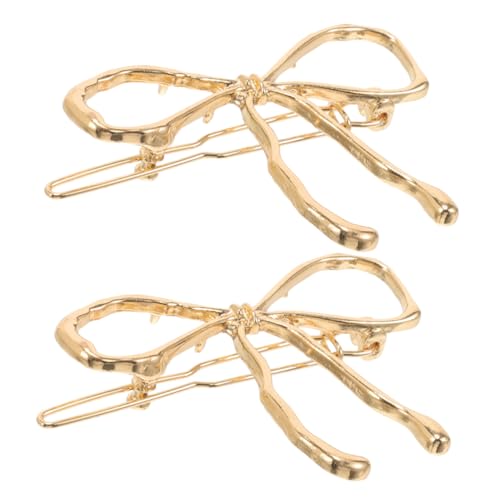 SOESFOUFU 2 Stück Vintage Haarspangen aus Kleine Schleifen haarklammern Leichter Haarschmuck mit Sicherem Griff Modische Haarschleifen für Damen und Mädchen Vielseitig für Alltag und Events von SOESFOUFU
