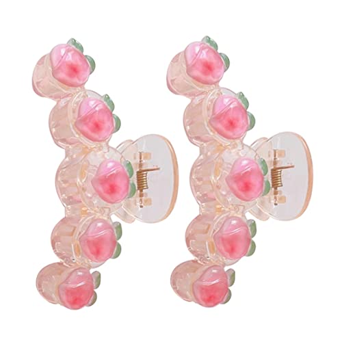 SOESFOUFU 2 Stücke Haarklammer für Damen Haarspangen Dekorative Krallenclips für Pferdeschwanz Geeignet für Bad Duschbad Reisen Besondere Anlässe von SOESFOUFU