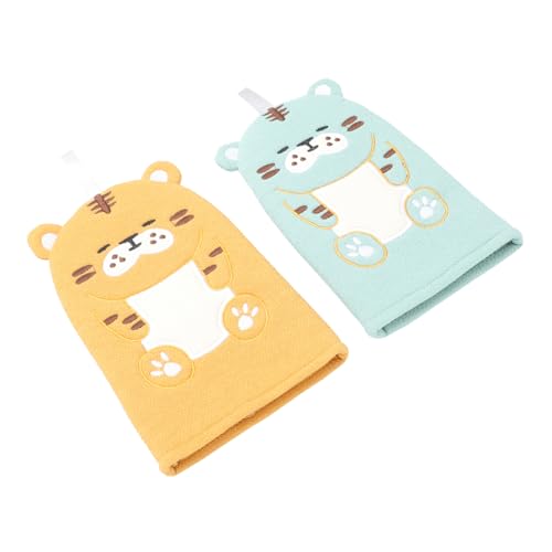 SOESFOUFU 2stücke Cartoon Junge Mädchen Waschhandschuhe Lustige Tier-badetücher Für Sanfte Reinigung Weich Und Hautfreundlich Für Baden Von Kleinkindern von SOESFOUFU